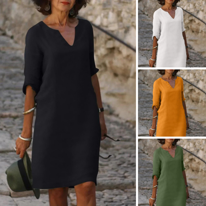 Beth™ - Robe décontractée à col en V