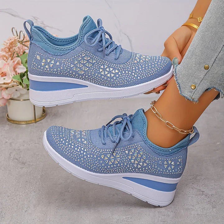 Élodie – Baskets scintillantes à allure raffinée