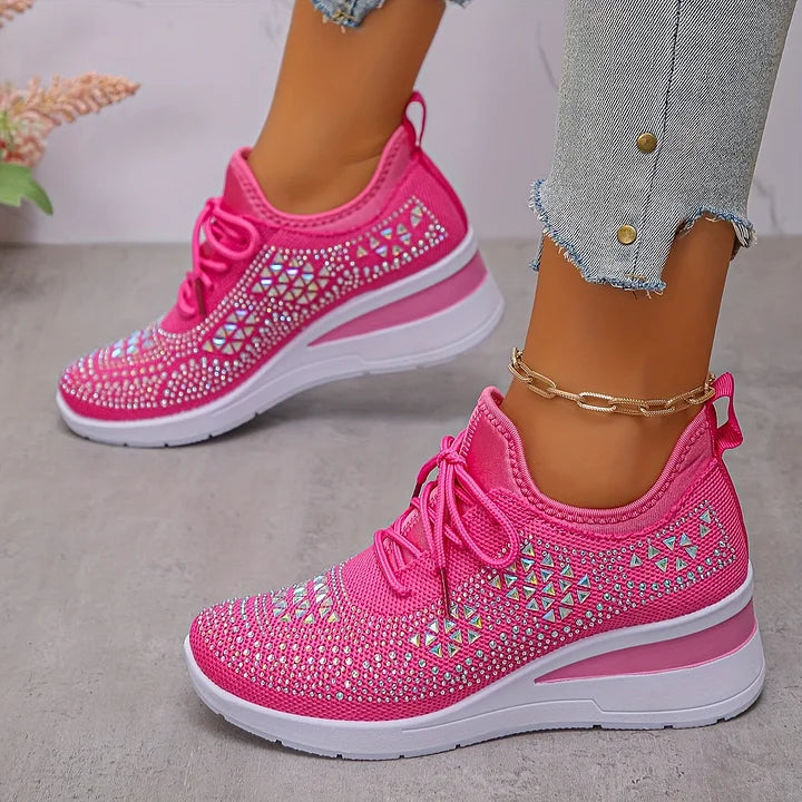 Élodie – Baskets scintillantes à allure raffinée