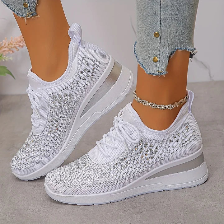 Élodie – Baskets scintillantes à allure raffinée