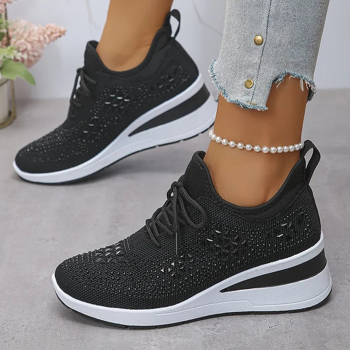 Élodie – Baskets scintillantes à allure raffinée