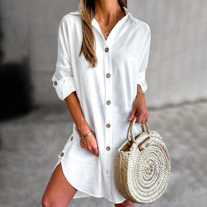 Cassy™ - Robe Chemise à Boutons