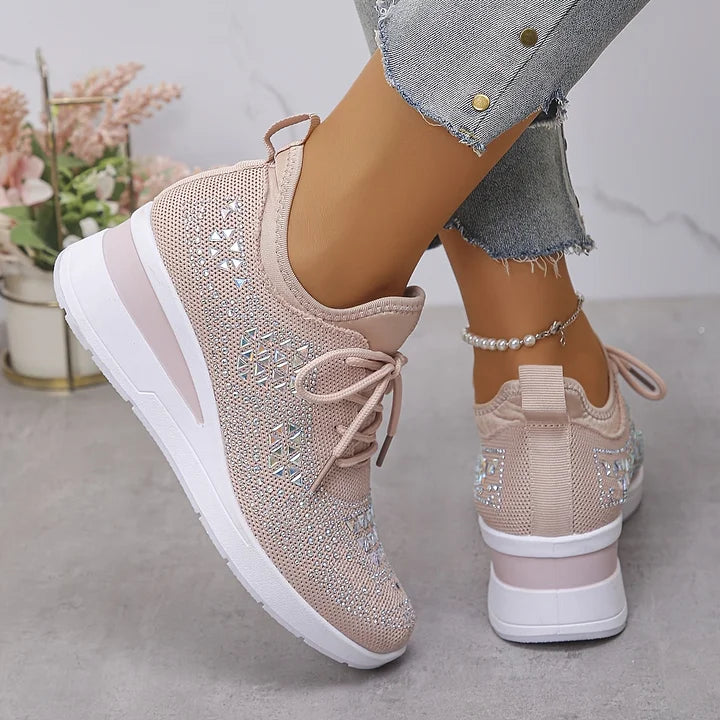 Élodie – Baskets scintillantes à allure raffinée