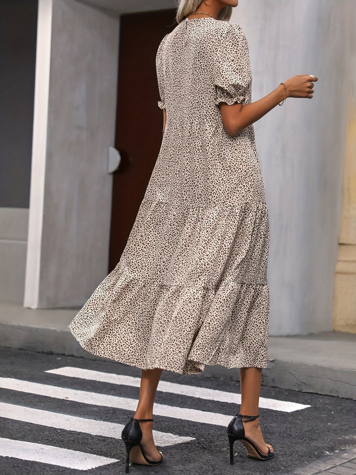 Adelina™ - Robe à manches bouffantes en plusieurs niveaux