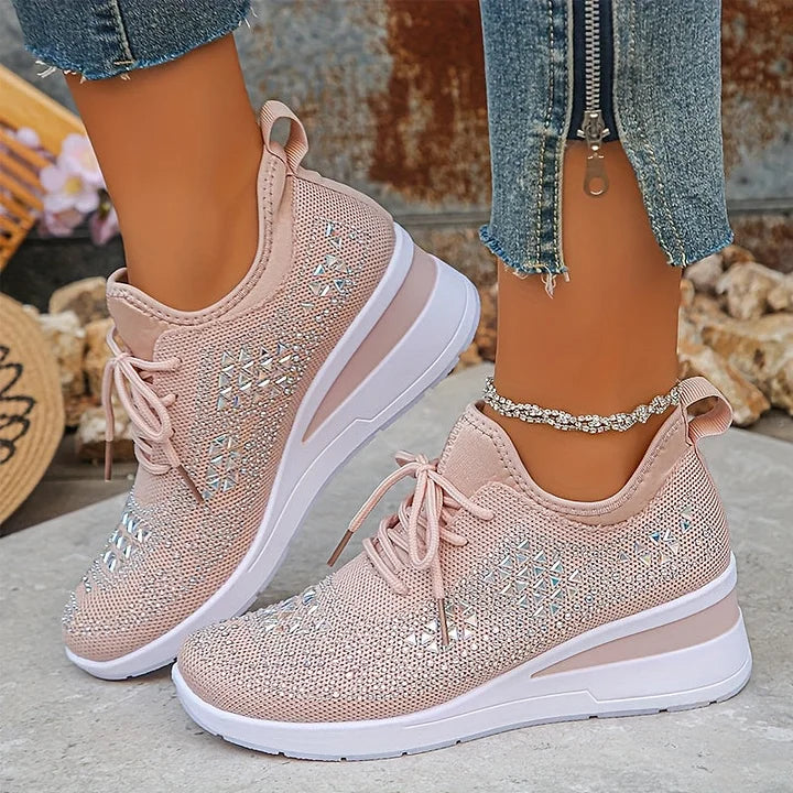 Élodie – Baskets scintillantes à allure raffinée