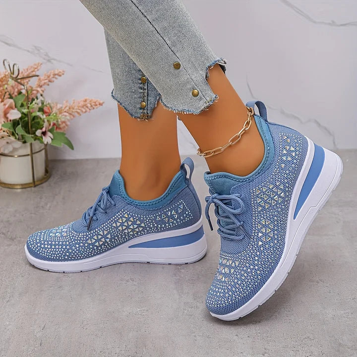 Élodie – Baskets scintillantes à allure raffinée