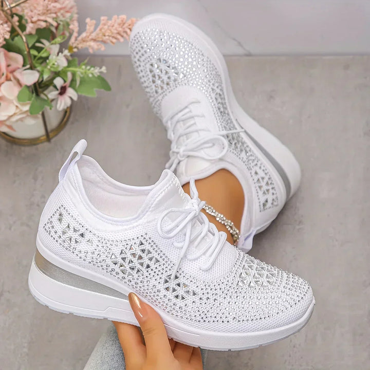 Élodie – Baskets scintillantes à allure raffinée