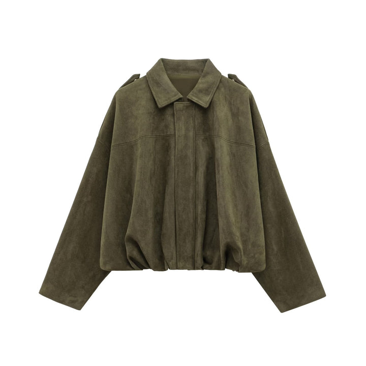 Veste oversize en suédine – Élégance décontractée