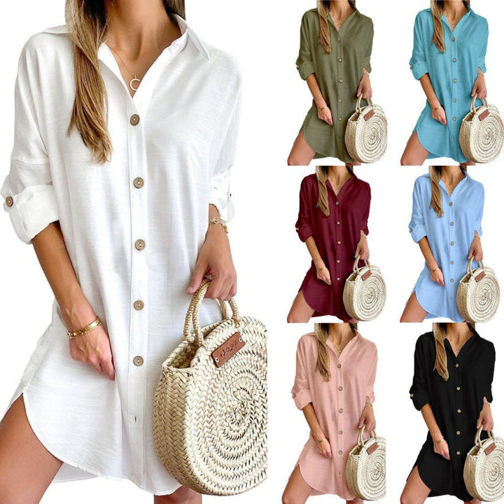 Cassy™ - Robe Chemise à Boutons