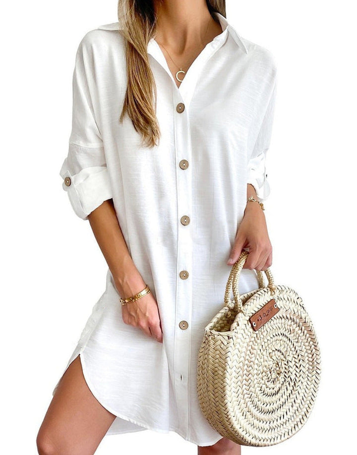 Cassy™ - Robe Chemise à Boutons