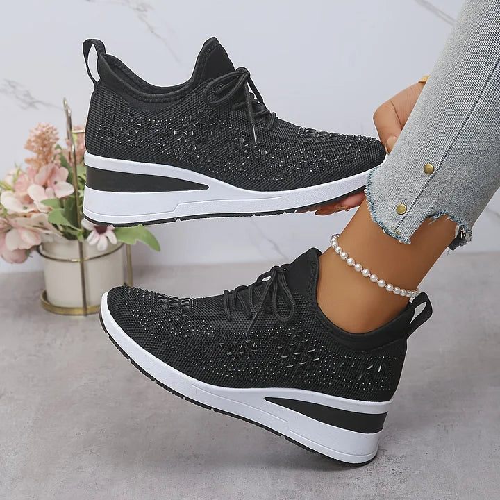 Élodie – Baskets scintillantes à allure raffinée