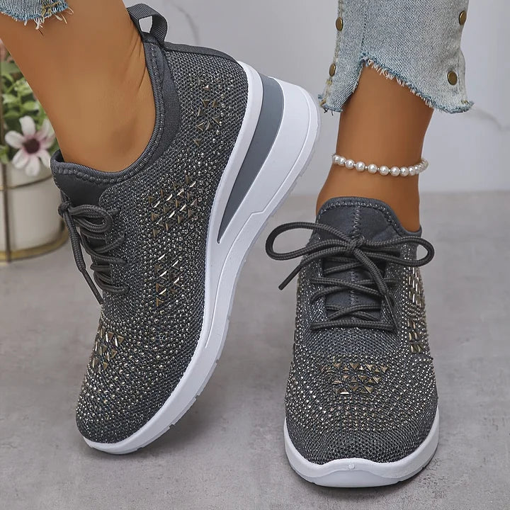 Élodie – Baskets scintillantes à allure raffinée