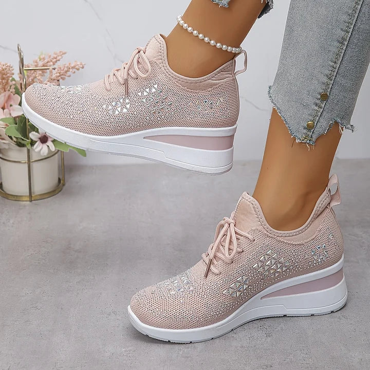 Élodie – Baskets scintillantes à allure raffinée