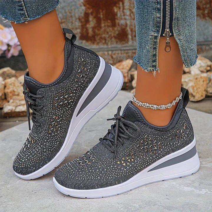 Élodie – Baskets scintillantes à allure raffinée