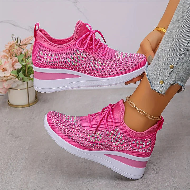 Élodie – Baskets scintillantes à allure raffinée