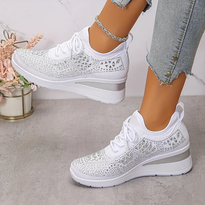 Élodie – Baskets scintillantes à allure raffinée