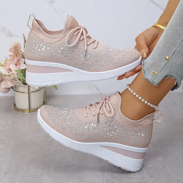 Élodie – Baskets scintillantes à allure raffinée