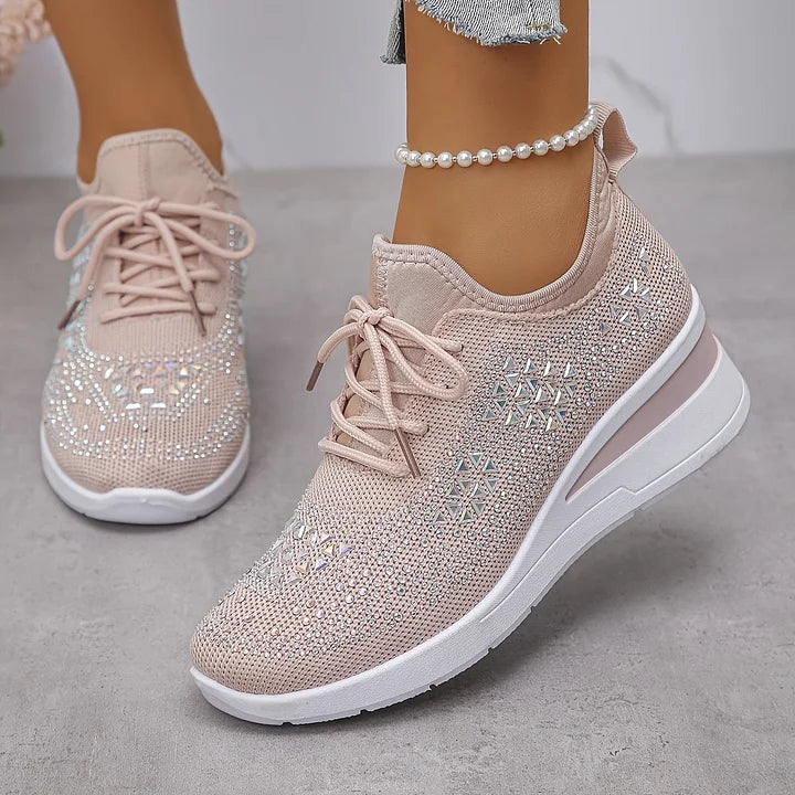 Élodie – Baskets scintillantes à allure raffinée