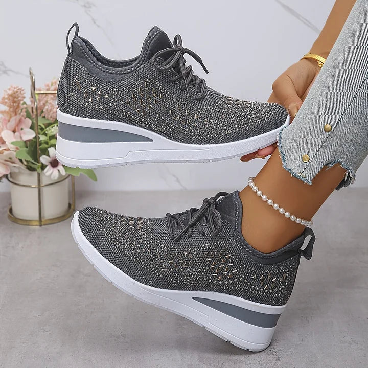 Élodie – Baskets scintillantes à allure raffinée