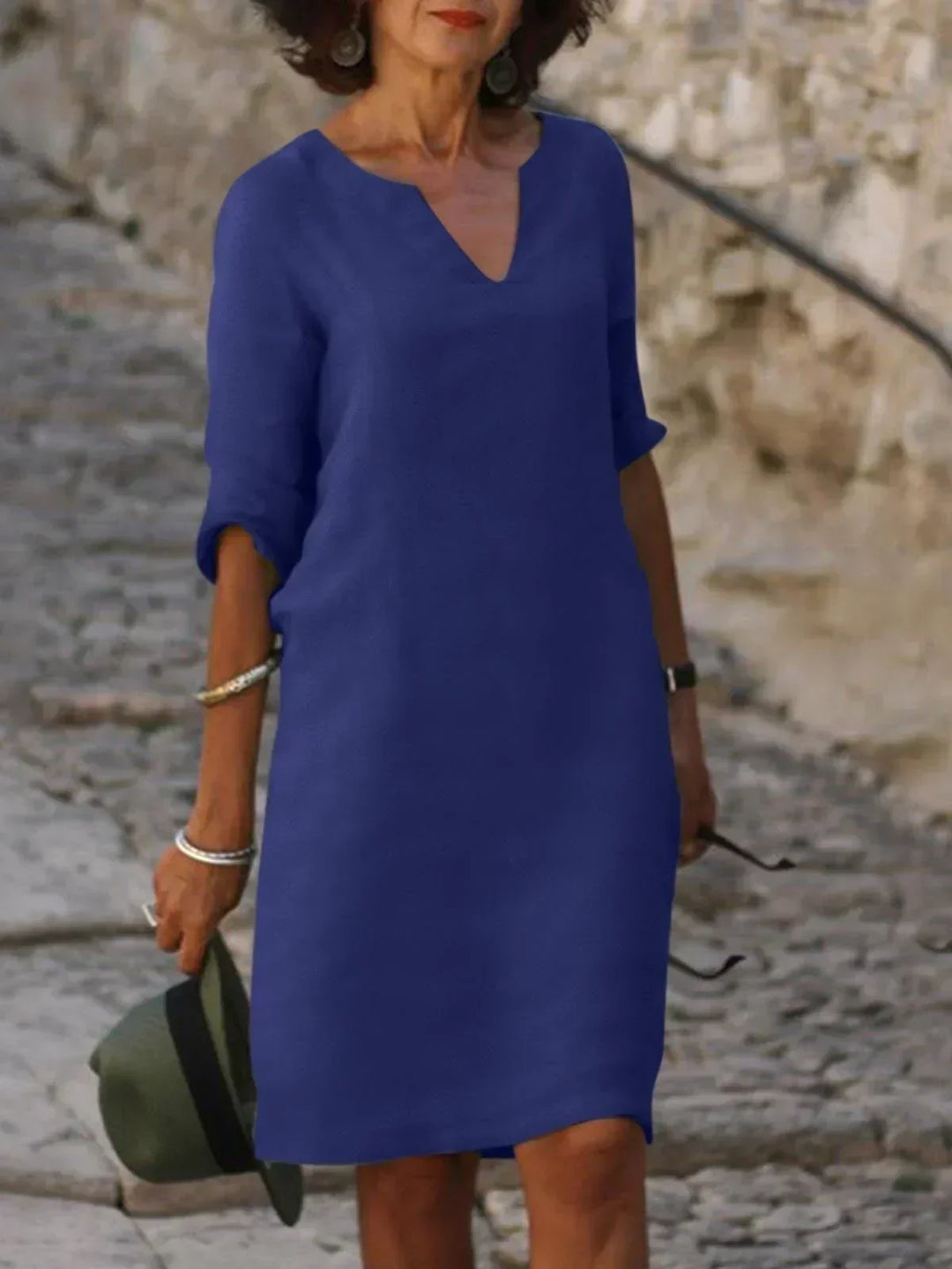 Beth™ - Robe décontractée à col en V