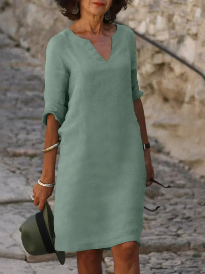 Beth™ - Robe décontractée à col en V